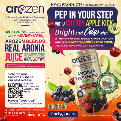 Tart Cherry Apple Aronia Antioxidant Beverage – 12-Pack