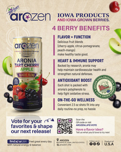 Tart Cherry Apple Aronia Antioxidant Beverage – 12-Pack