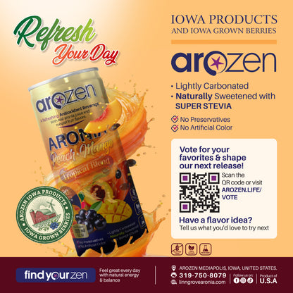 Peach Mango Aronia Antioxidant Beverage – 12-Pack